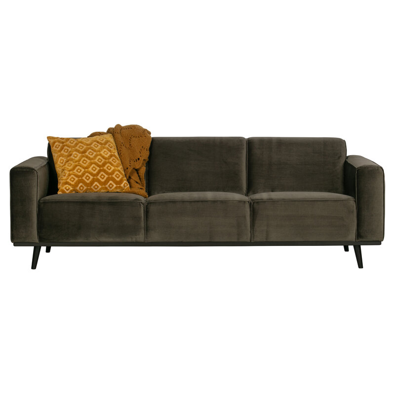 WOOOD-collectie Statement 3-zits Bank 230 Cm Fluweel Warm Groen