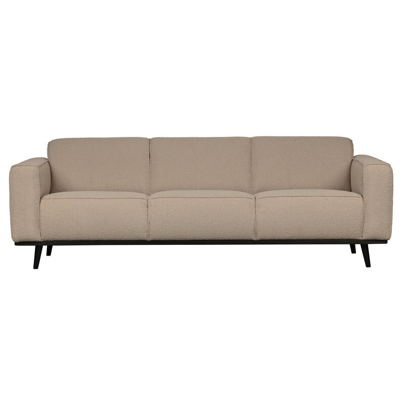 WOOOD-collectie Statement 3-zits Bank 230 Cm Bouclé Beige