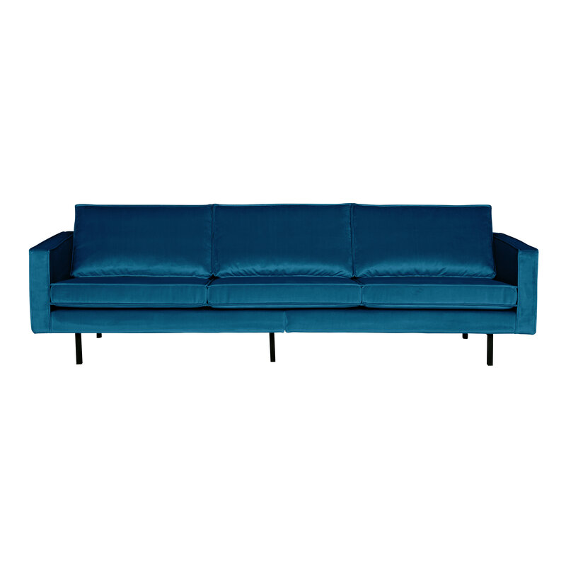 WOOOD-collectie Rodeo Bank 3-zits Velvet Blue