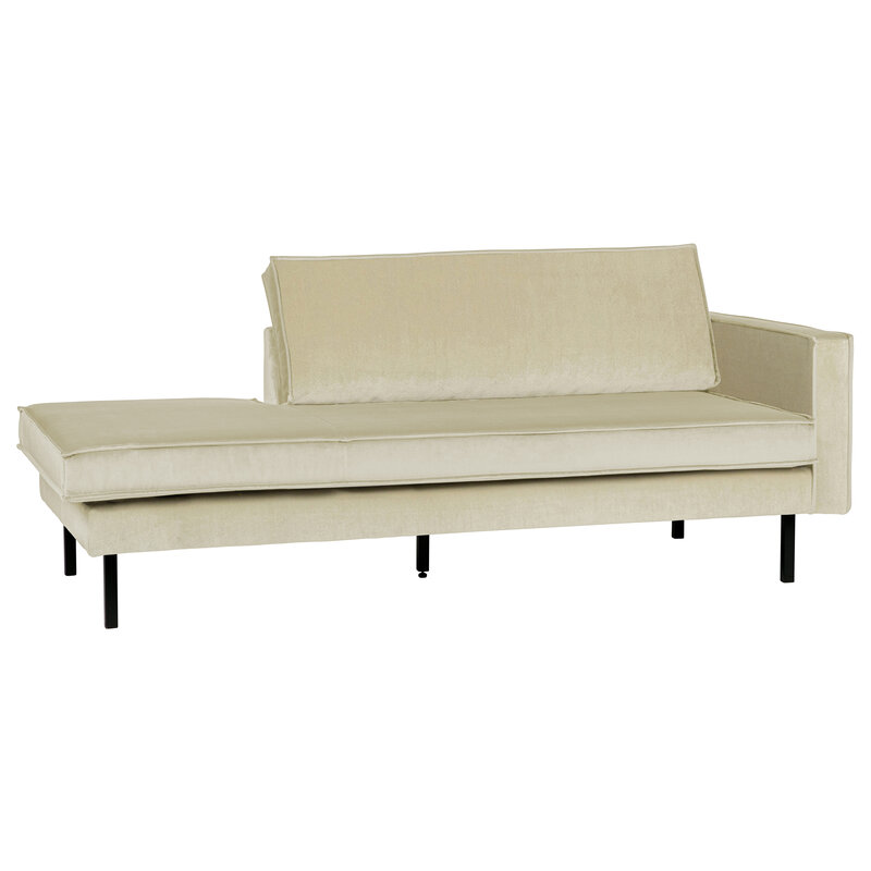 WOOOD-collectie Rodeo Daybed Right Velvet Pistache