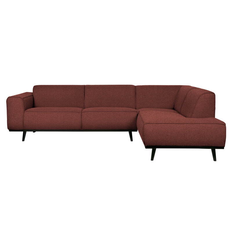 WOOOD-collectie Statement Corner Sofa Right Boucle Chestnut