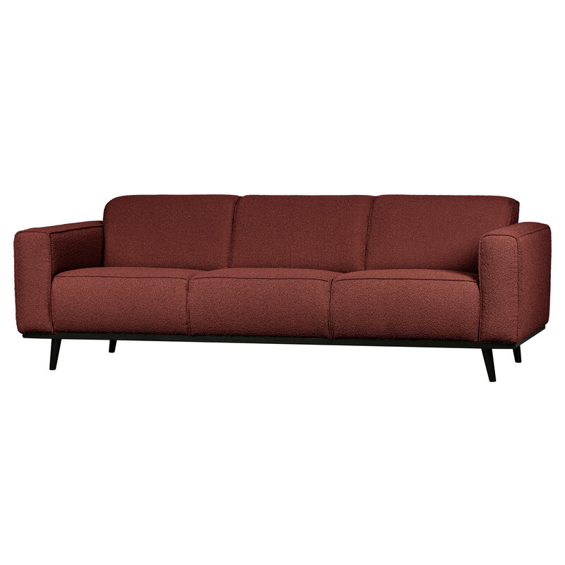 WOOOD-collectie Statement 3-zits Bank 230 Cm BouclÉ Chestnut