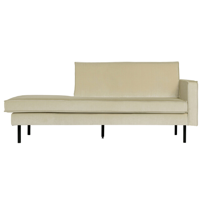BePureHome-collectie Rodeo Daybed Right Velvet Pistache