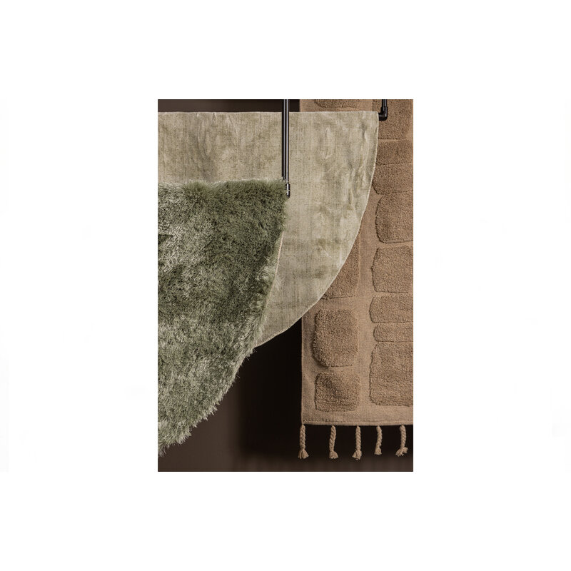 WOOOD-collectie Ravel Vloerkleed Pistache Ø200cm
