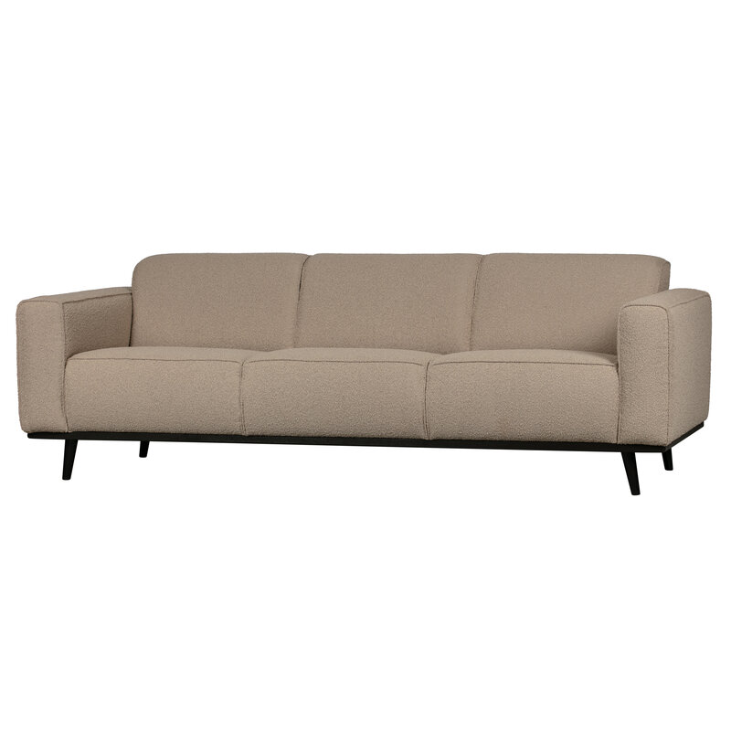 WOOOD-collectie Statement 3-zits Bank 230 Cm Bouclé Beige