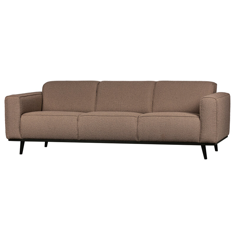 WOOOD-collectie Statement 3-zits Bank 230 Cm BouclÉ Nougat