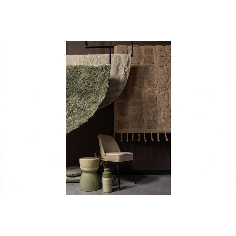 WOOOD-collectie Ravel Vloerkleed Pistache Ø200cm