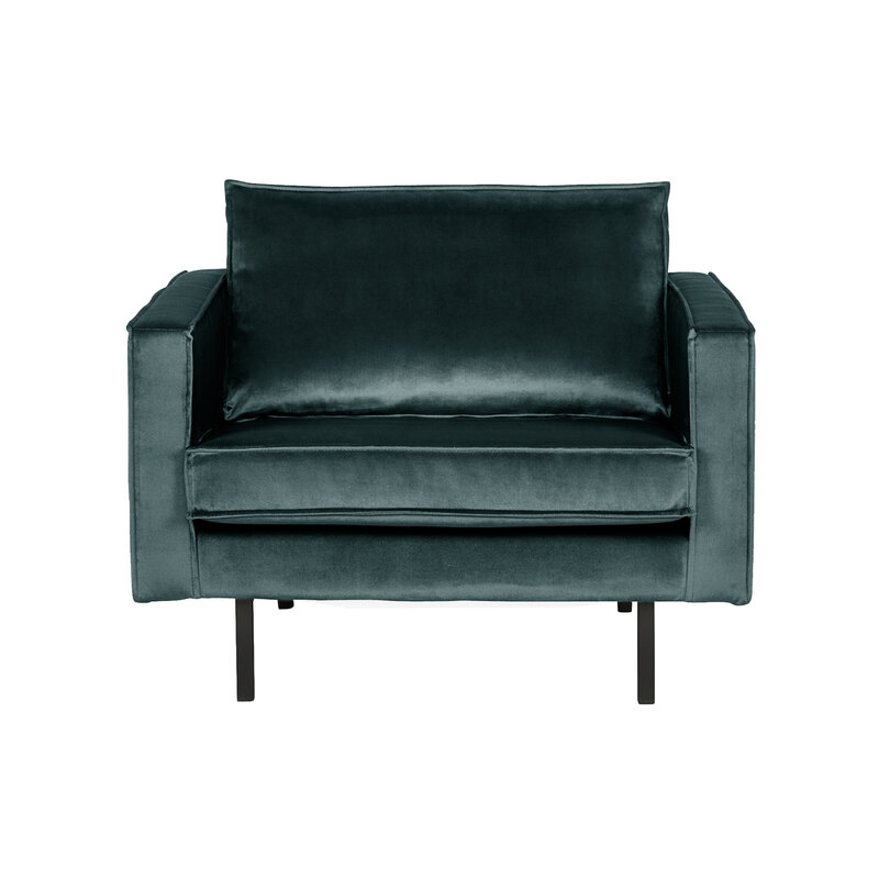 WOOOD-collectie Rodeo Armchair Velvet Teal