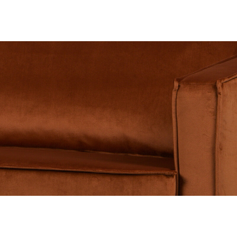 WOOOD-collectie Rodeo Daybed Right Velvet Roest