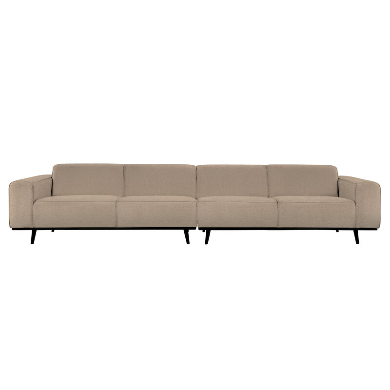 WOOOD-collectie Statement Xl 4-zits Bank 372 Cm BouclÉ Beige
