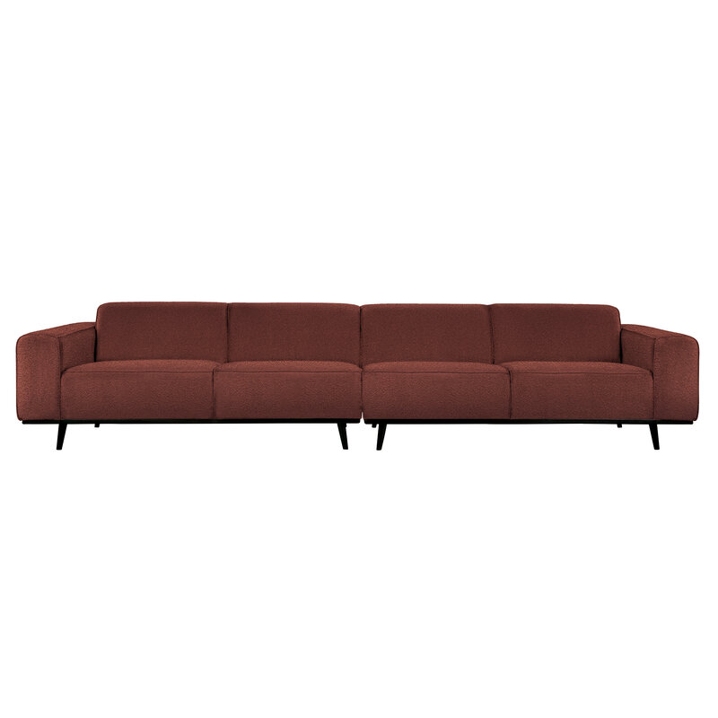 WOOOD-collectie Statement Xl 4-zits Bank 372 Cm BouclÉ Chestnut