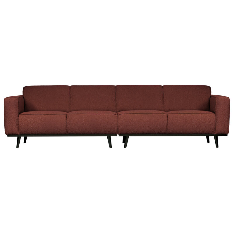 WOOOD-collectie Statement 4-zits Bank 280 Cm BouclÉ Chestnut