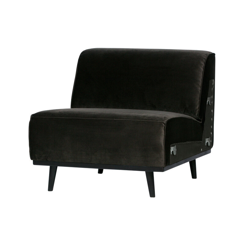 WOOOD-collectie Statement 1-zits Element Fluweel Warm Groen