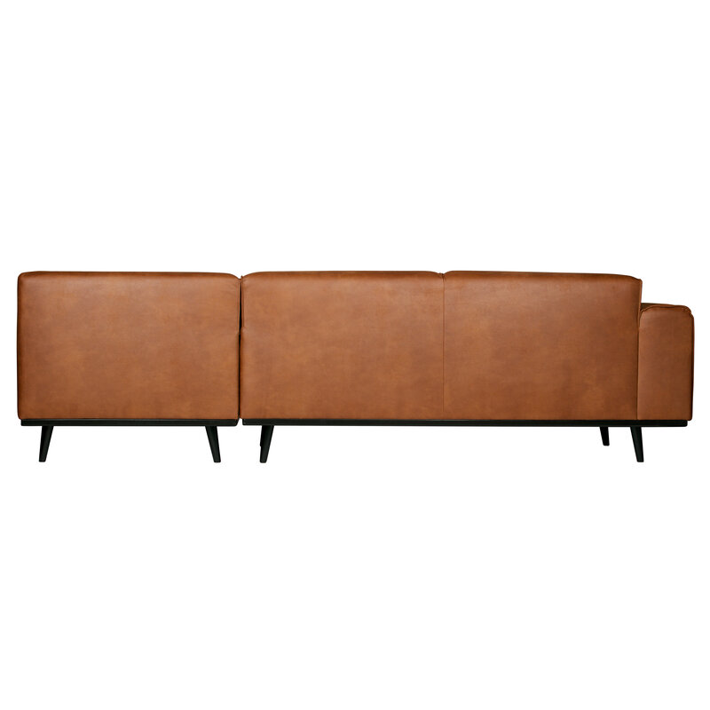 WOOOD-collectie Statement Hoekbank Rechts Lederlook Cognac