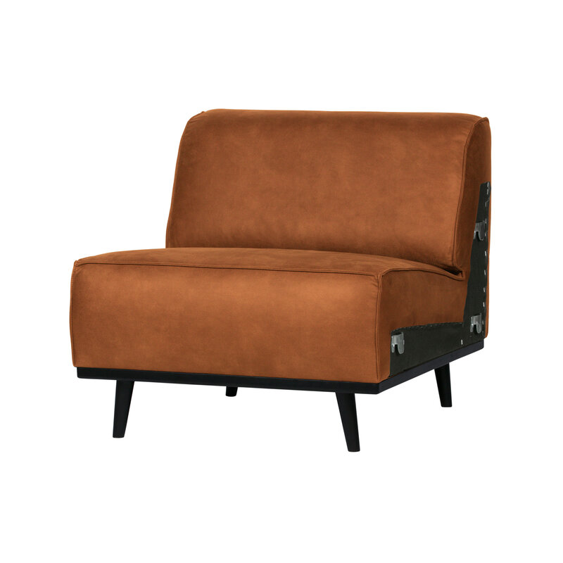 WOOOD-collectie Statement 1-zits Element Lederlook Cognac
