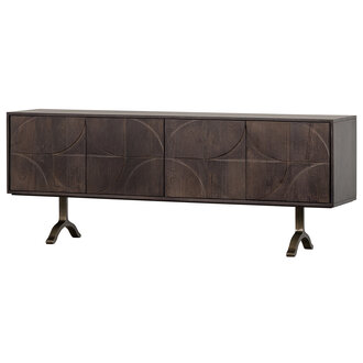 WOOOD Draw Dressoir Mango Hout Walnoot