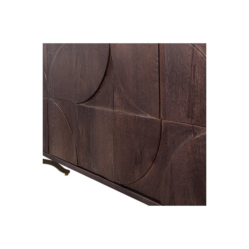 WOOOD-collectie Draw Sideboard Mango Wood Walnut