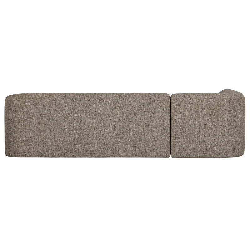 WOOOD-collectie Sloping Corner Sofa Left Light Brown Melange