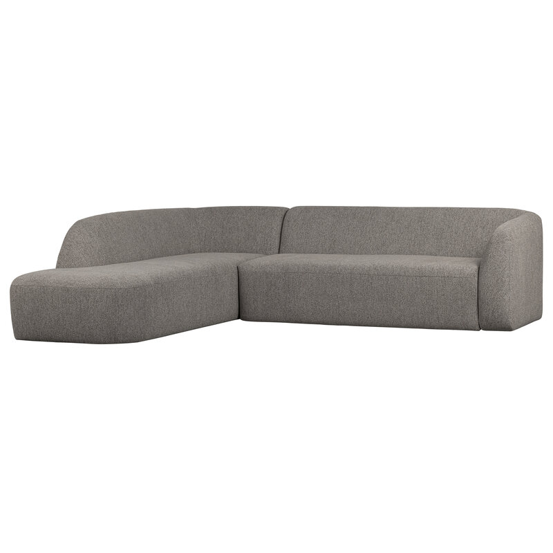 WOOOD-collectie Sloping Hoekbank Links Grijs Melange