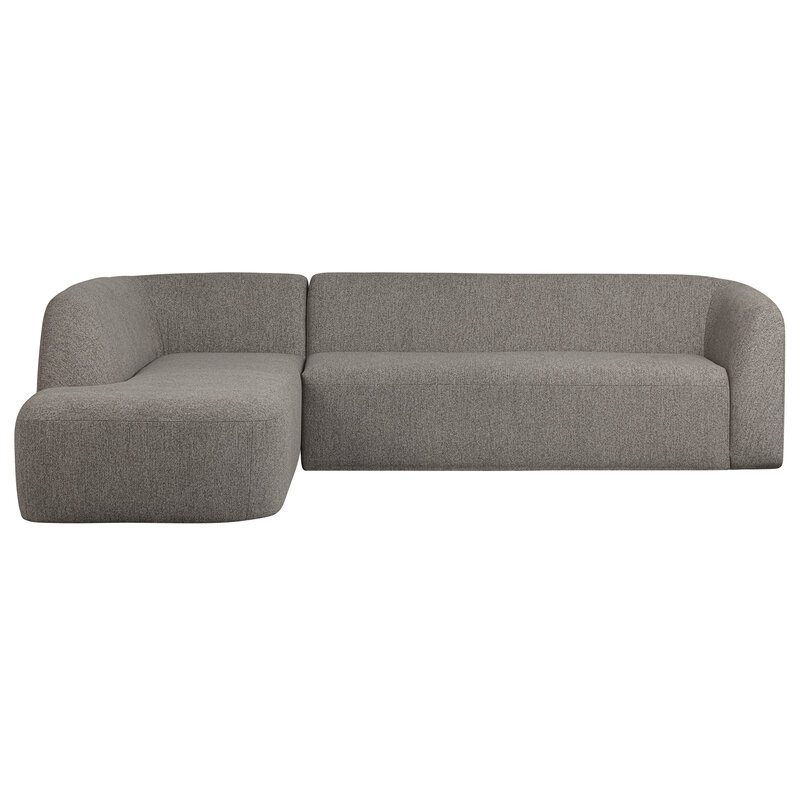 WOOOD-collectie Sloping Hoekbank Links Grijs Melange
