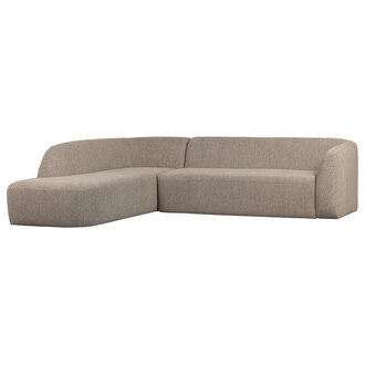 WOOOD Sloping Hoekbank Links Naturel Melange