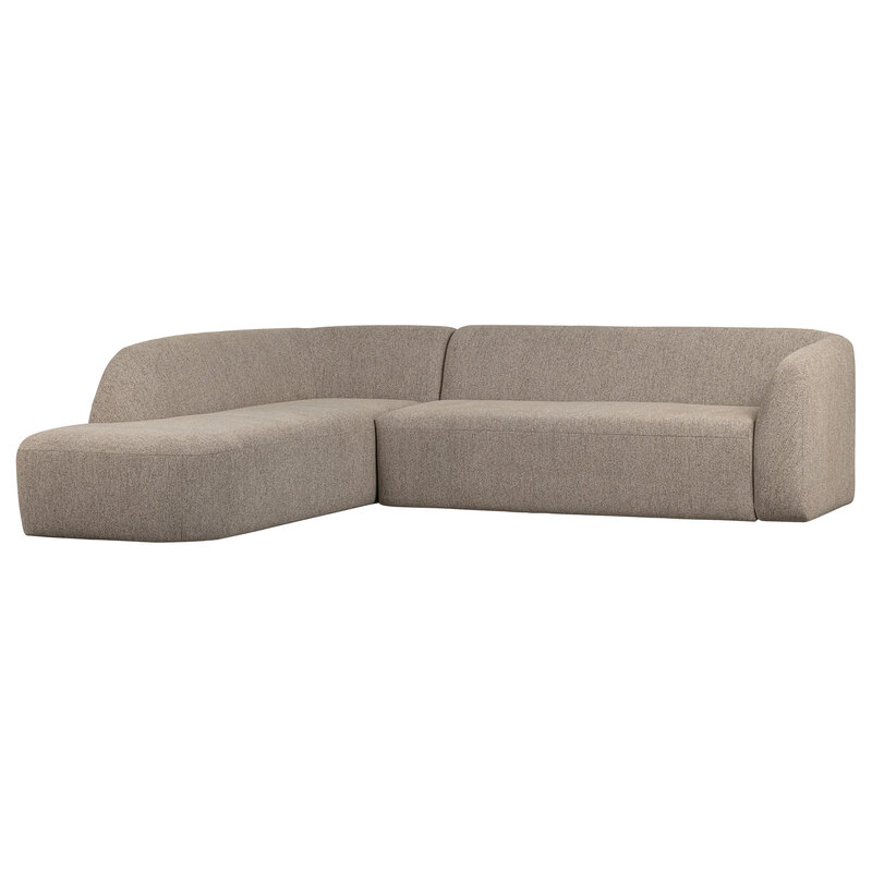 WOOOD-collectie Sloping Hoekbank Links Naturel Melange