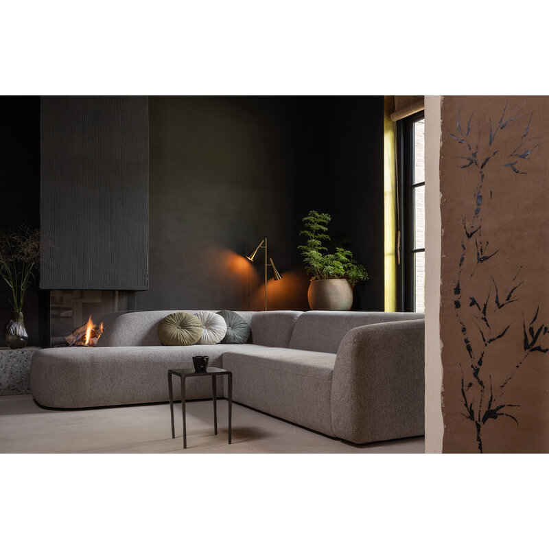 WOOOD-collectie Sloping Hoekbank Links Naturel Melange