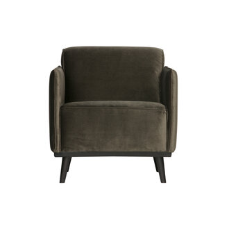 WOOOD Statement Fauteuil Met Arm Fluweel Warm Groen