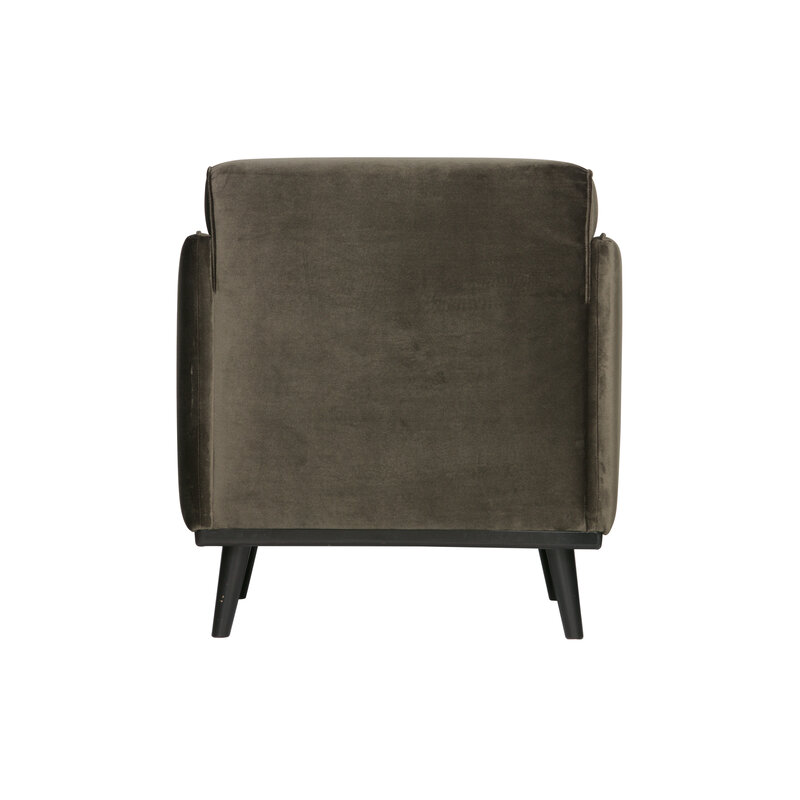 WOOOD-collectie Statement Fauteuil Met Arm Fluweel Warm Groen