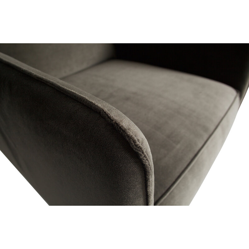 WOOOD-collectie Statement Fauteuil Met Arm Fluweel Warm Groen