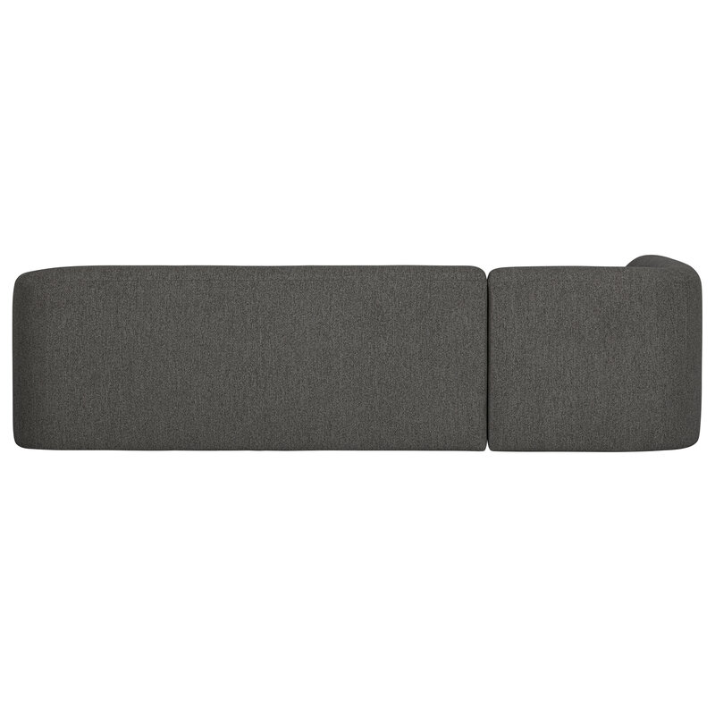 WOOOD-collectie Sloping Hoekbank Links Grijs/zwart Melange