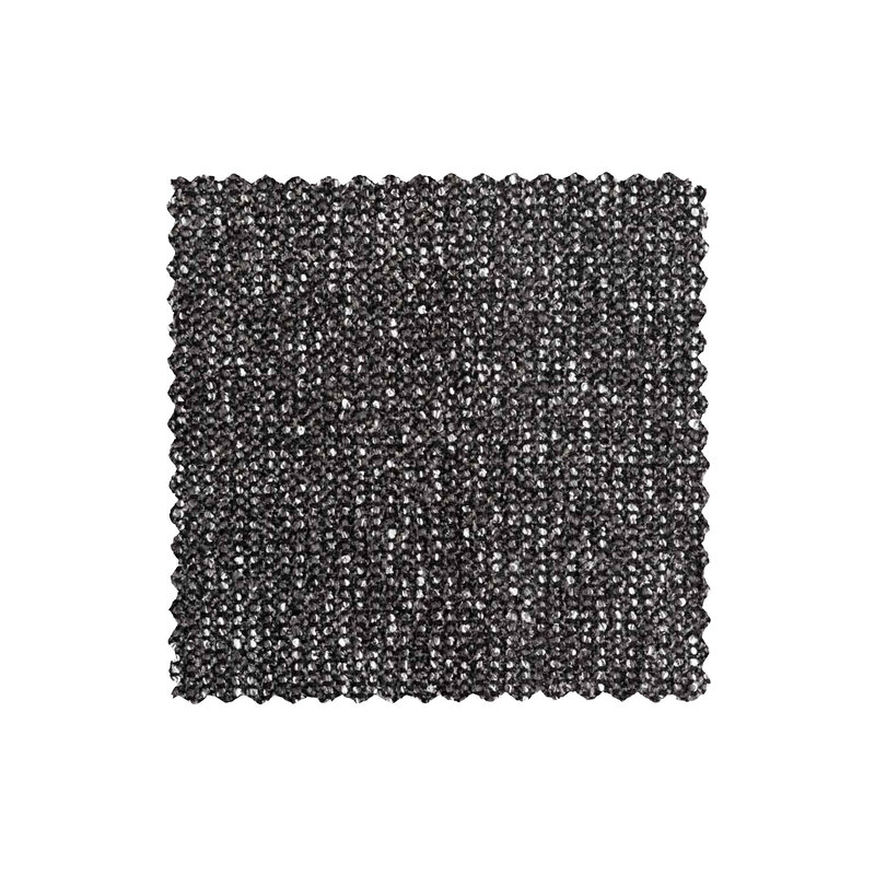 WOOOD-collectie Sloping Hoekbank Links Grijs/zwart Melange