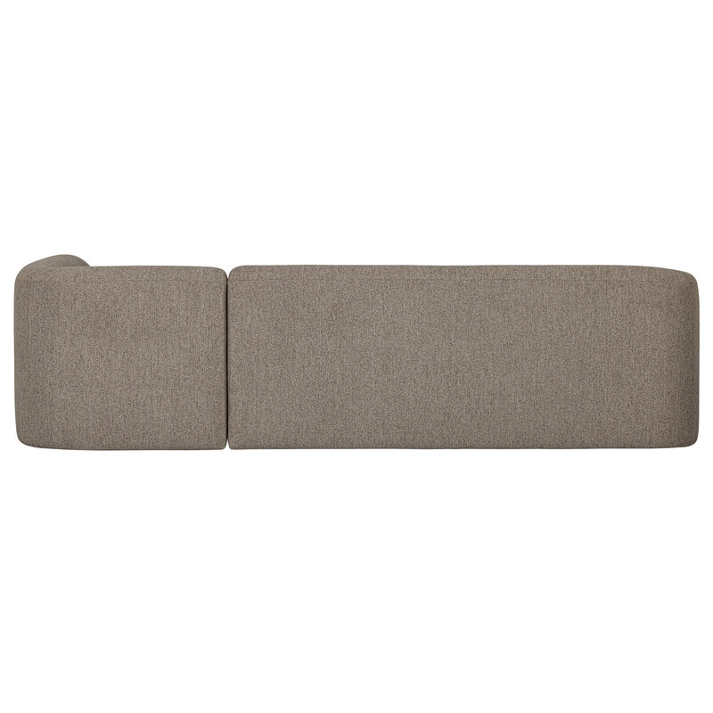 WOOOD-collectie Sloping Hoekbank Rechts Lichtbruin Melange