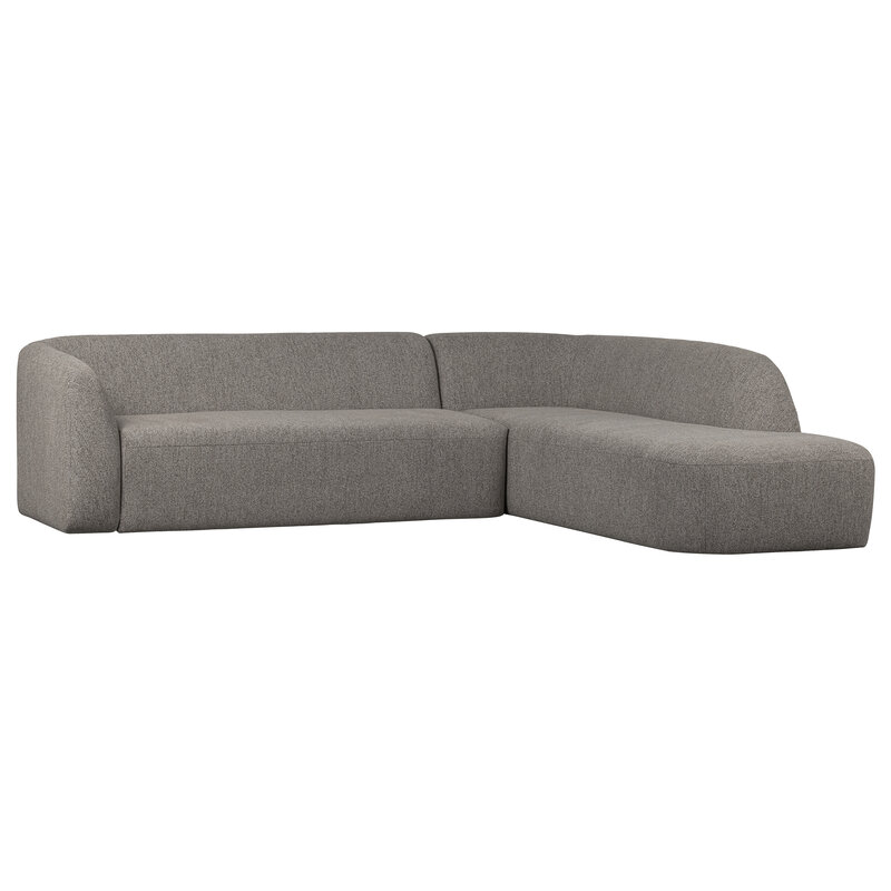WOOOD-collectie Sloping Hoekbank Rechts Grijs Melange