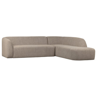 WOOOD Sloping Hoekbank Rechts Naturel Melange