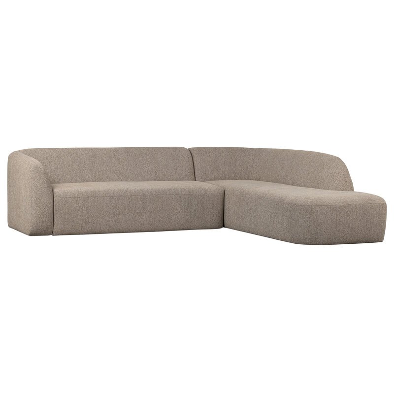 WOOOD-collectie Sloping Hoekbank Rechts Naturel Melange