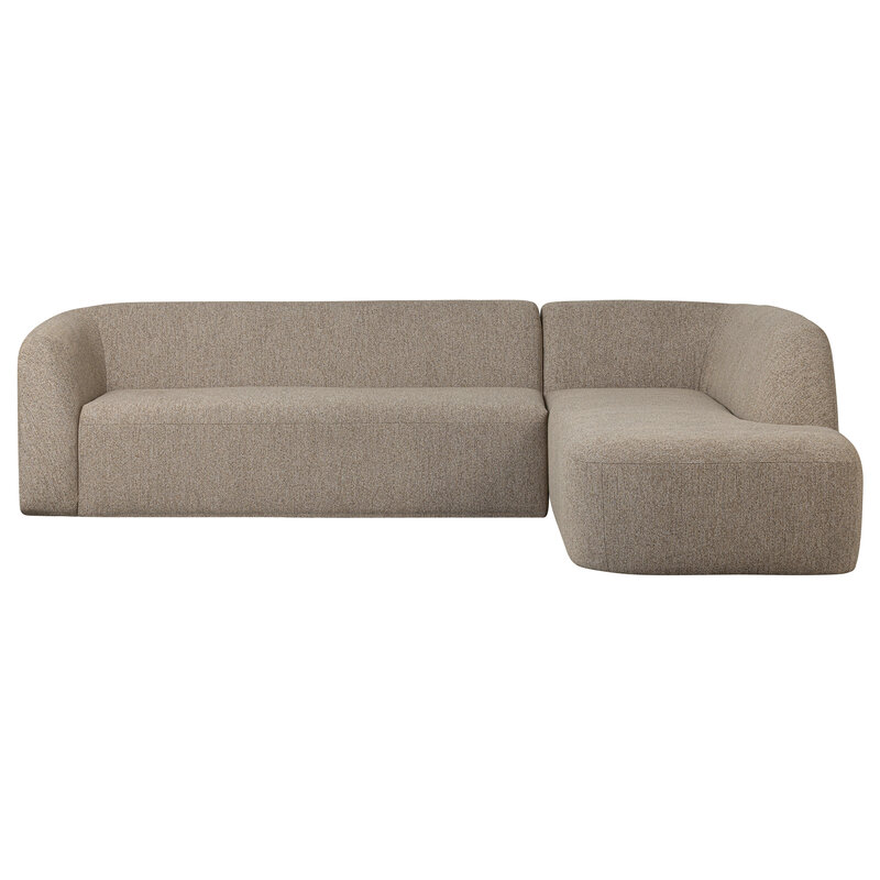 WOOOD-collectie Sloping Hoekbank Rechts Naturel Melange