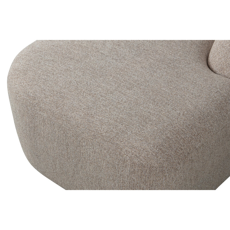 WOOOD-collectie Sloping Hoekbank Rechts Naturel Melange