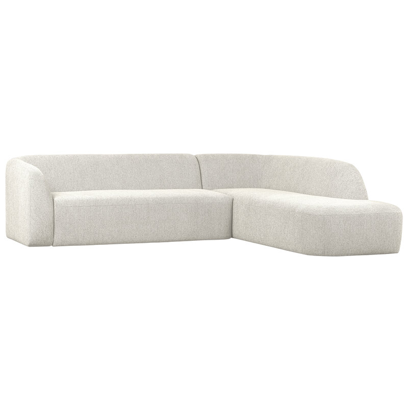 WOOOD-collectie Sloping Hoekbank Rechts Pearl Melange