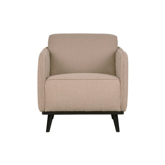 WOOOD Statement Fauteuil Met Arm BouclÉ Beige