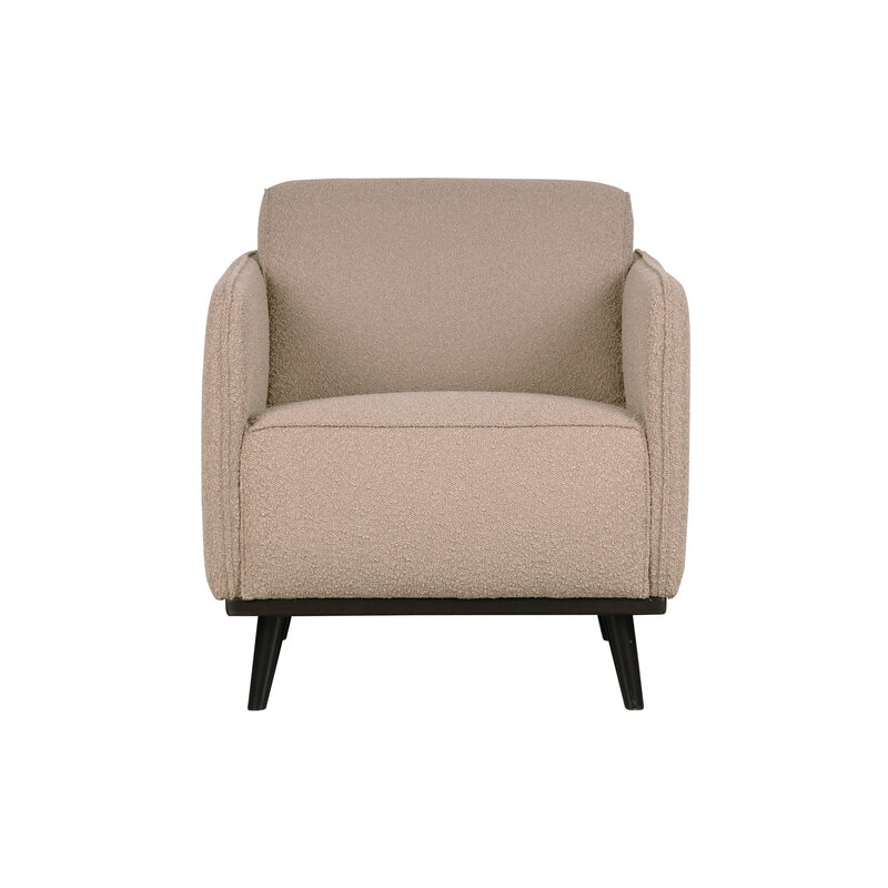 WOOOD-collectie Statement Fauteuil Met Arm BouclÉ Beige