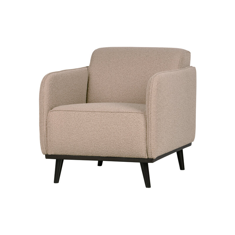 WOOOD-collectie Statement Fauteuil Met Arm BouclÉ Beige