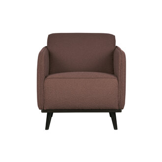 BePureHome Statement Fauteuil Met Arm BouclÉ Coffee