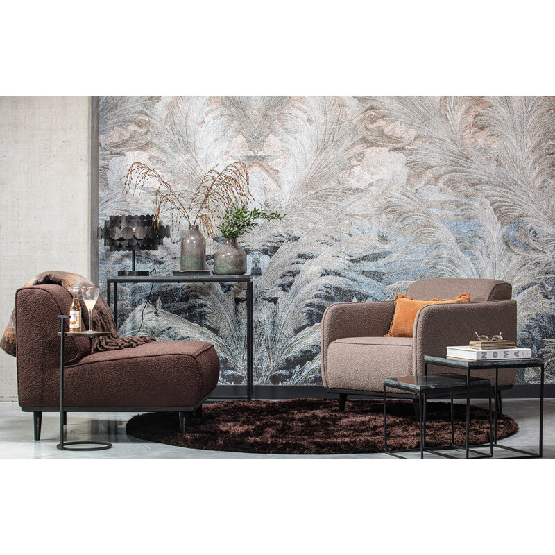 WOOOD-collectie Statement Fauteuil Met Arm BouclÉ Nougat
