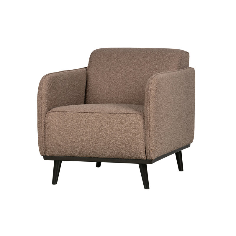 WOOOD-collectie Statement Fauteuil Met Arm BouclÉ Nougat