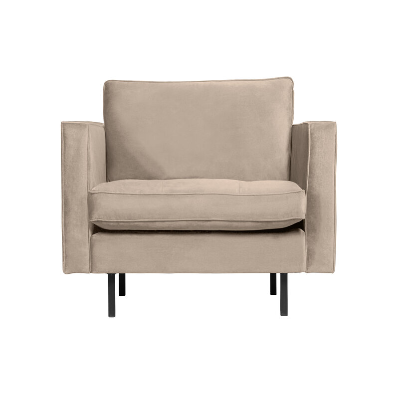 BePureHome-collectie Rodeo Classic Fauteuil Velvet Khaki