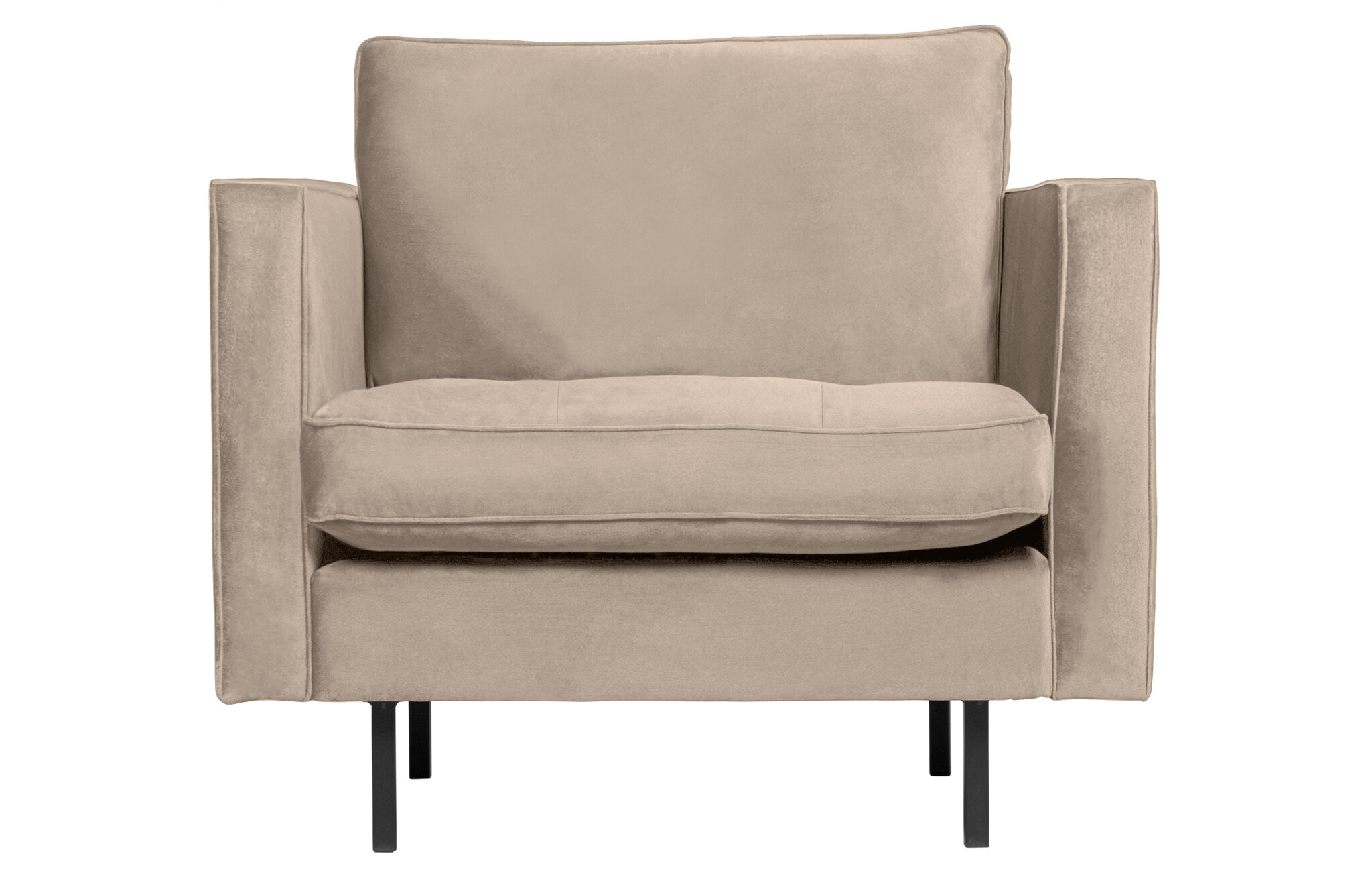 BePureHome-collectie Rodeo Classic Fauteuil Velvet Khaki