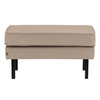 BePureHome Rodeo Hocker Op Poten Velvet Khaki