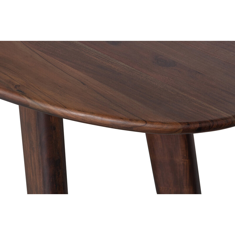 BePureHome-collectie Roundly Dining Table/desk Mango Wood Walnut 200x100