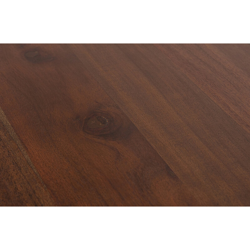 WOOOD-collectie Roundly Eettafel/bureau Mangohout Walnoot 200x100